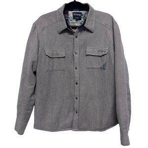 Billabong tweed‎ straight fit button down Any time shacket size Large sherpa